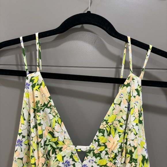 Urban Outfitters Floral Midi Dress - Green and White - Picture 9 of 10